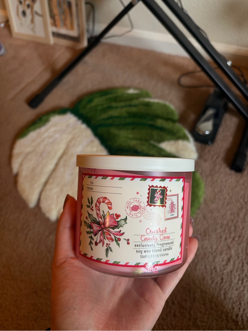 Bath & Body Works Crushed Candy Cane 3-Wick Candle